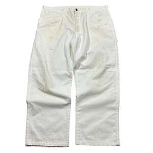 Vintage Dickies Painter Pants 38x27 White Cream Workwear Distressed